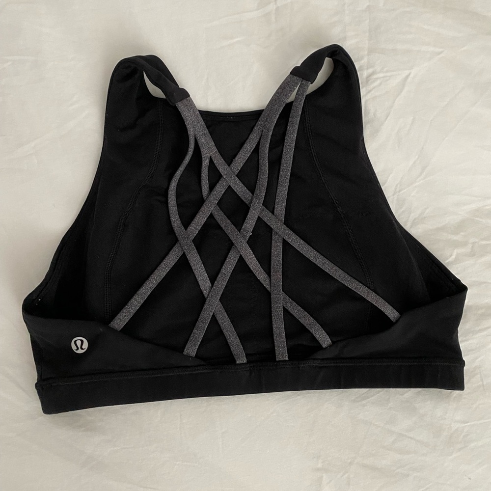 Lululemon Black Criss Cross Back Sports Bra
